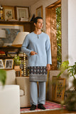 Pahlawan Smart Fit Baju Melayu Teluk Belanga - Fog Blue