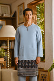 Pahlawan Smart Fit Baju Melayu Teluk Belanga - Fog Blue