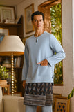 Pahlawan Smart Fit Baju Melayu Teluk Belanga - Fog Blue