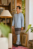 Pahlawan Smart Fit Baju Melayu Teluk Belanga - Fog Blue