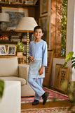 Pahlawan Smart Fit Kids Baju Melayu Teluk Belanga - Powder Blue