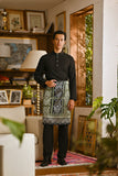 Pahlawan Bespoke Fit Baju Melayu Cekak Musang - Black