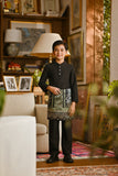 Pahlawan Bespoke Fit Kids Baju Melayu Cekak Musang - Black