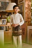 Pahlawan Bespoke Fit Kids Baju Melayu Cekak Musang - Nude