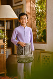 Pahlawan Bespoke Fit Kids Baju Melayu Cekak Musang - Pastel Lilac