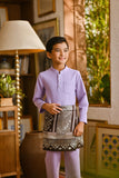 Pahlawan Bespoke Fit Kids Baju Melayu Cekak Musang - Pastel Lilac