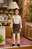 Pahlawan Bespoke Fit Kids Baju Melayu Cekak Musang - Shifting Sand