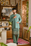 Pahlawan Smart Fit Baju Melayu Teluk Belanga - Sage Green