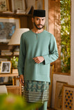 Pahlawan Smart Fit Baju Melayu Teluk Belanga - Sage Green