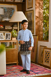 Pahlawan Bespoke Fit Kids Baju Melayu Cekak Musang - Powder Blue