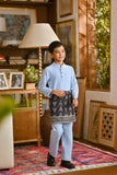 Pahlawan Bespoke Fit Kids Baju Melayu Cekak Musang - Powder Blue