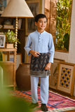 Pahlawan Bespoke Fit Kids Baju Melayu Cekak Musang - Powder Blue