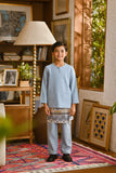 Pahlawan Smart Fit Kids Baju Melayu Teluk Belanga - Fog Blue