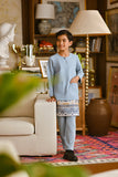 Pahlawan Smart Fit Kids Baju Melayu Teluk Belanga - Fog Blue