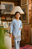 Pahlawan Smart Fit Kids Baju Melayu Teluk Belanga - Fog Blue