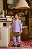 Pahlawan Smart Fit Kids Baju Melayu Teluk Belanga - Pastel Lilac