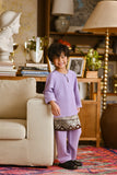 Pahlawan Smart Fit Kids Baju Melayu Teluk Belanga - Pastel Lilac