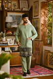 Pahlawan Smart Fit Baju Melayu Teluk Belanga - Pistachio