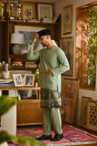 Pahlawan Smart Fit Baju Melayu Teluk Belanga - Pistachio