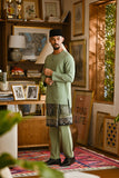 Pahlawan Smart Fit Baju Melayu Teluk Belanga - Pistachio