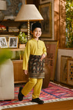 Pahlawan Bespoke Fit Kids Baju Melayu Cekak Musang - Misted Yellow