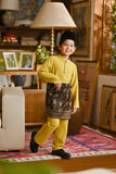 Pahlawan Bespoke Fit Kids Baju Melayu Cekak Musang - Misted Yellow