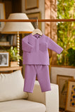 Pahlawan Bespoke Fit Babies Baju Melayu Cekak Musang - Regal Orchid