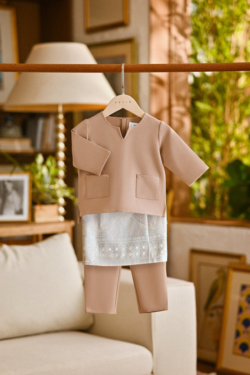 Pahlawan Smart Fit Babies Baju Melayu Teluk Belanga - Mahogany Rose