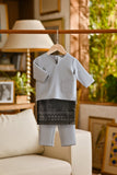 Pahlawan Smart Fit Babies Baju Melayu Teluk Belanga - Gray