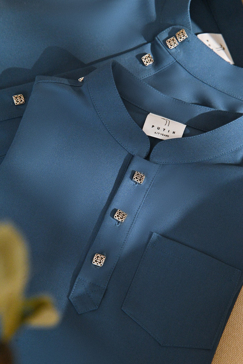 Butang Mahkota Perak - 3pcs