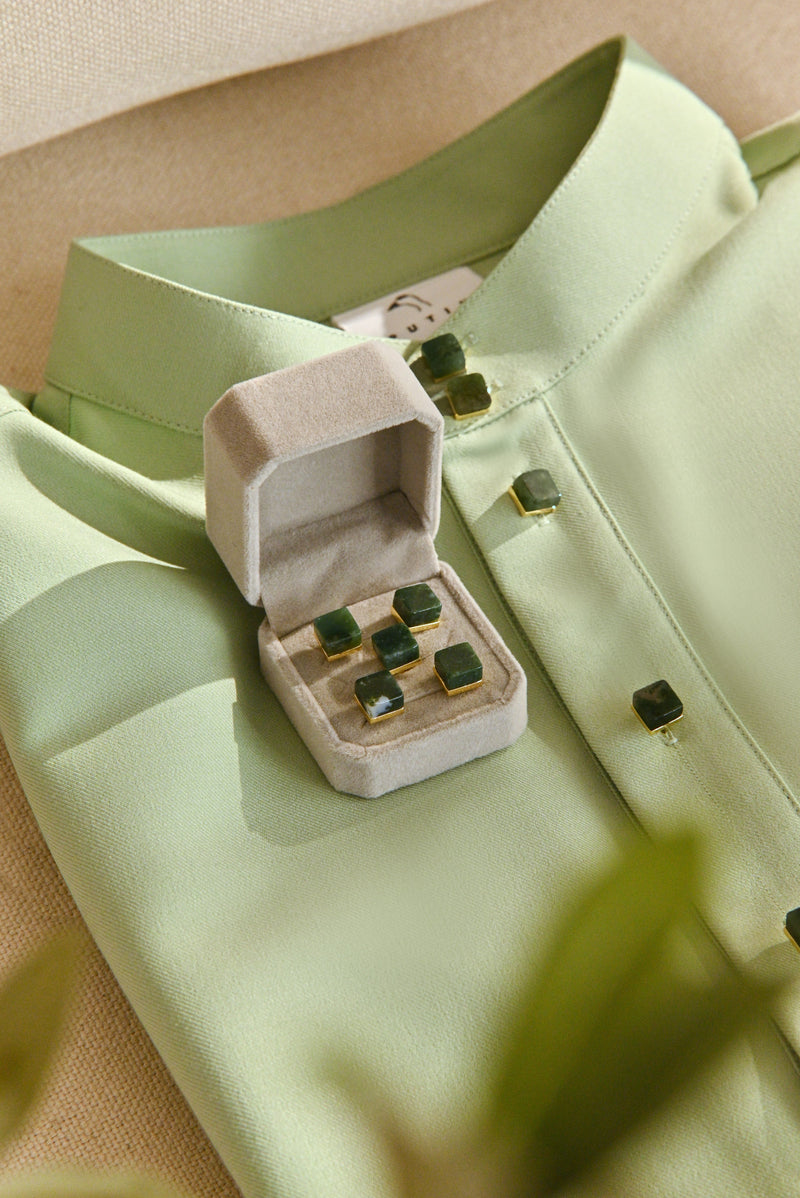 Butang Pahlawan Zamrud - 5pcs