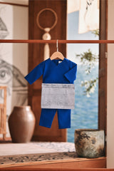 Baju Melayu Babies Teluk Belanga Modern Smart Fit - True Blue