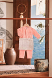 Baju Melayu Babies Luxury Bespoke Fit - Peach Pink