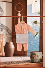 Baju Melayu Babies Luxury Bespoke Fit - Caramel Cream