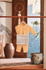 Baju Melayu Babies Luxury Bespoke Fit - Misted Yellow