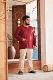 Kurta Everyday Smart Fit - Dark Burgundy