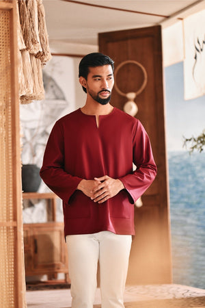 Kurta Everyday Smart Fit - Dark Burgundy