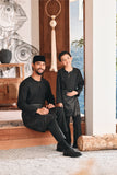 Baju Melayu Kids Teluk Belanga Modern Smart Fit - Silky Black