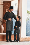 Baju Melayu Kids Teluk Belanga Modern Smart Fit - Silky Black