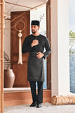 Baju Melayu Teluk Belanga Modern Smart Fit - Silky Black