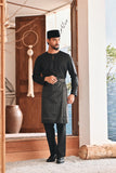 Baju Melayu Teluk Belanga Modern Smart Fit - Silky Black