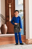 Baju Melayu Kids Teluk Belanga Modern Smart Fit - True Blue