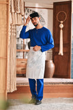 Baju Melayu Teluk Belanga Modern Smart Fit - True Blue