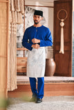 Baju Melayu Teluk Belanga Modern Smart Fit - True Blue