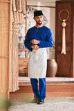 Baju Melayu Teluk Belanga Modern Smart Fit - True Blue