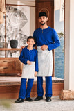 Baju Melayu Teluk Belanga Modern Smart Fit - True Blue