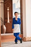 Baju Melayu Kids Teluk Belanga Modern Smart Fit - True Blue