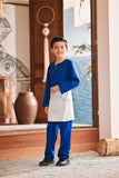 Baju Melayu Kids Teluk Belanga Modern Smart Fit - True Blue