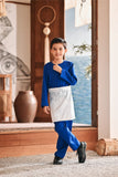 Baju Melayu Kids Teluk Belanga Modern Smart Fit - True Blue