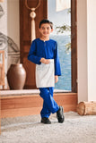 Baju Melayu Kids Teluk Belanga Modern Smart Fit - True Blue